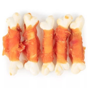 غذای تشویقی سگ کینگ چوی مدل chicken calcium bone وزن خالص 95 گرم