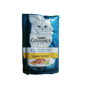 غذا پوچ گربه گورمت مدل گوشت مرغ وزن 85 گرم