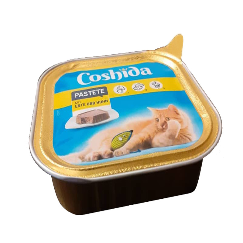 کنسرو غذای گربه کوشیدا مدل ente und huhn وزن 100 گرم