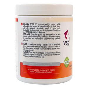 قرص جویدنی سگ و گربه وی اس دی مدل ویتامین سی Ascoraid وزن 120 گرم