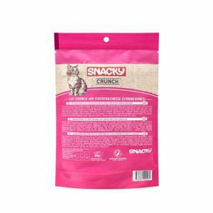 تشویقی گربه اسنکی مدل Strong Bones طعم مرغ و پنیر وزن 60 گرم