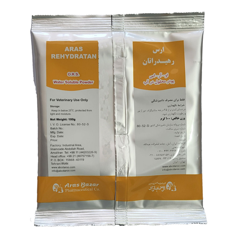 پودر پرندگان او آر اس رهیدراتان کد ARAS وزن 100 گرم
