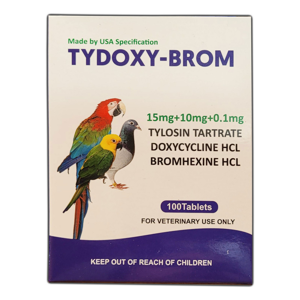 قرص ترکیبی پرندگان مدل Tydoxy brom بسته 100 عددی