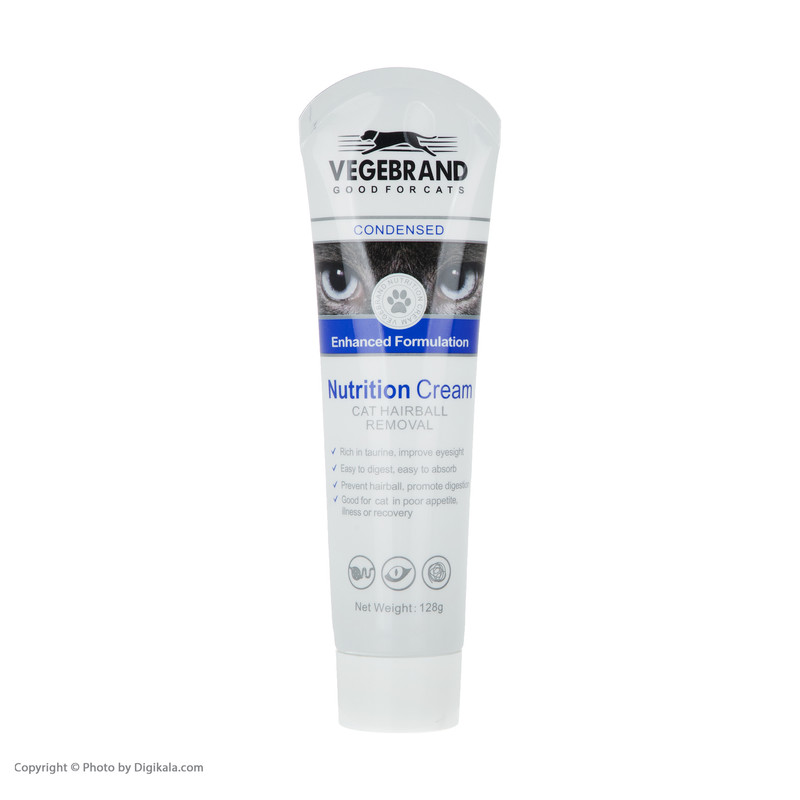 مالت گربه ووجی برند مدل NutritionCream کد 1201 وزن 128 گرم