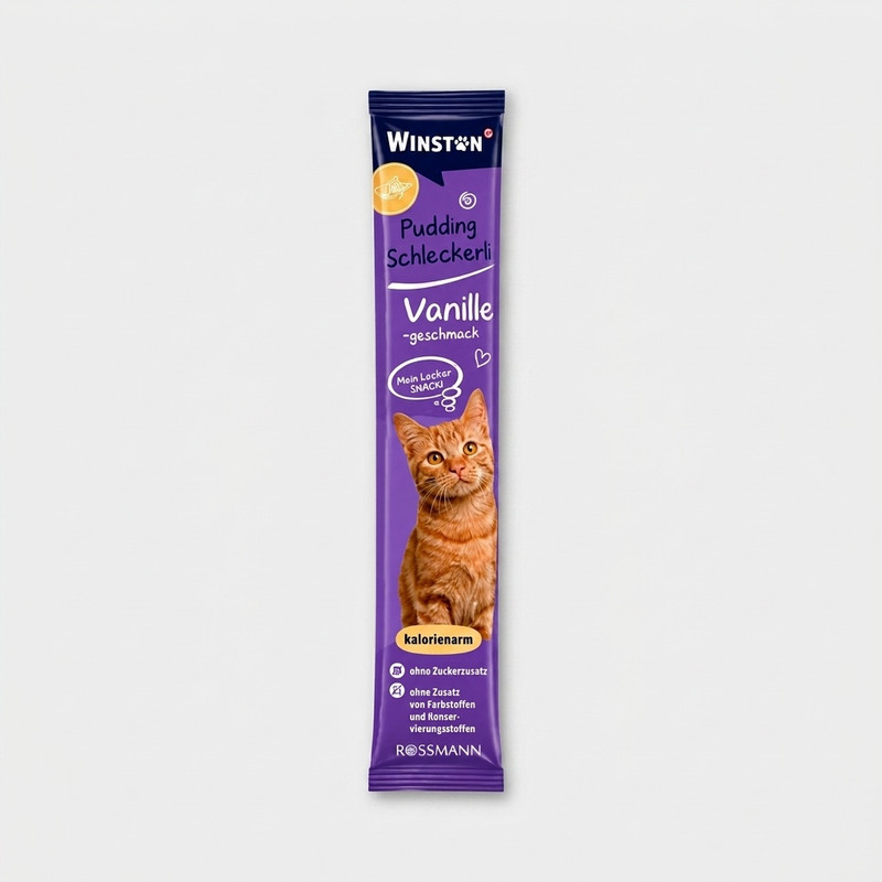 بستنی گربه وینستون مدل VANILLE وزن 15 گرم