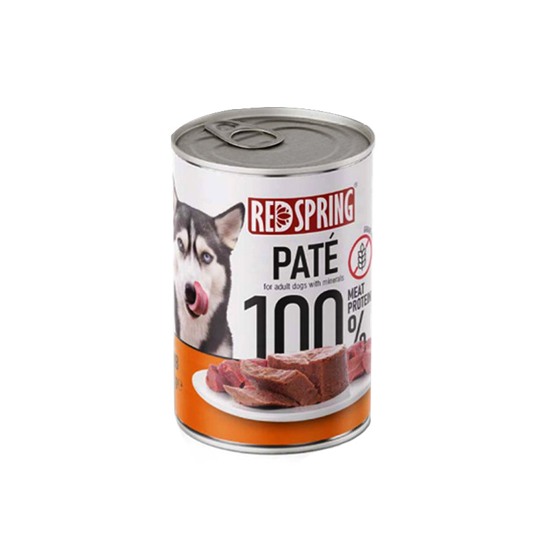 کنسرو غذای سگ رد اسپرینگ مدل Dog Lamb Pate طعم بره وزن 400 گرم مجموعه 6 عددی