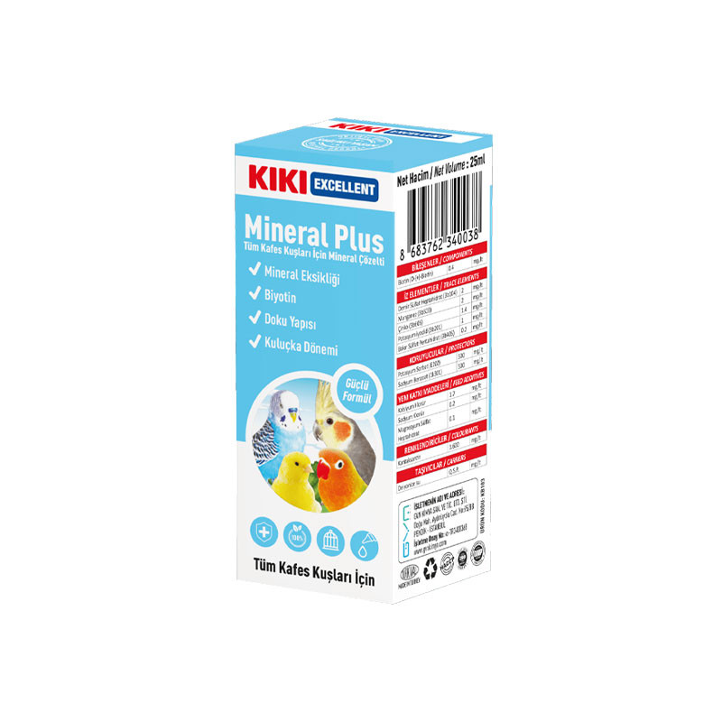 قطره پرندگان کیکی مدل Mineral Plus حجم 25 میلی لیتر
