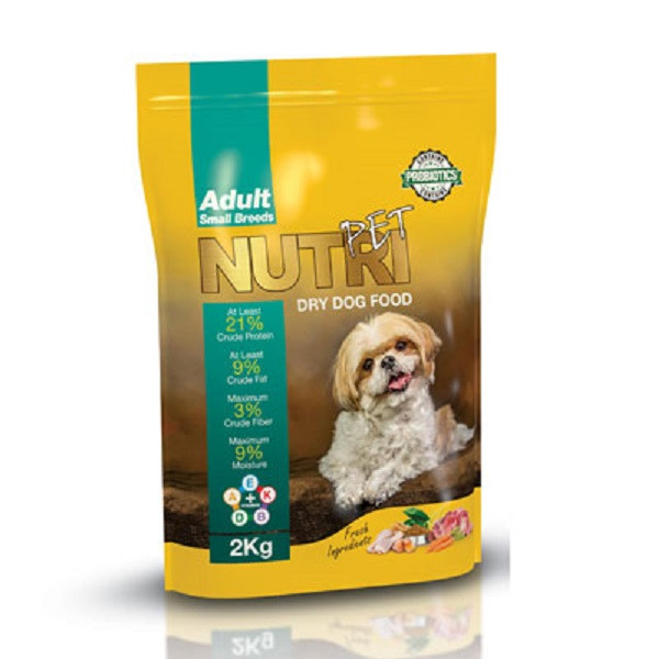 غذای خشک سگ نوتری پت مدل Small Breeds وزن 2 کیلوگرم