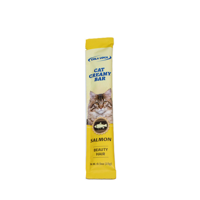بستنی گربه فنبی مدل Creamy Bar طعم ماهی سالمون بسته 5 عددی