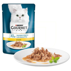 پوچ گربه گورمت مدل گوشت مرغ کبابی وزن 85 گرم