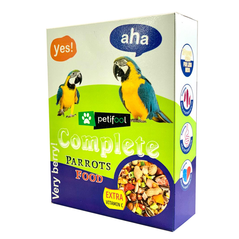 غذای طوطی سانان پتی فول کد VbPARP750 وزن 750 گرم