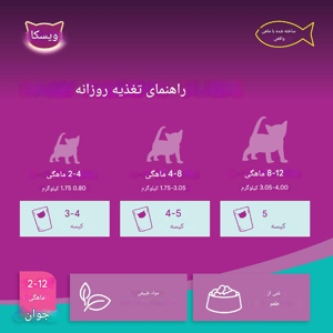 پوچ گربه ویسکاس مدل Tuna flavour in jelly وزن 80 گرم